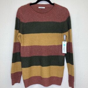 Pink Clover Stitch Fix Color Block Sweater NWT Size Medium